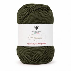 Cotone RIMINI - Miss Tricot Filati - Colore: 780 - VERDE MARCIO - by LacariaRicami.Store