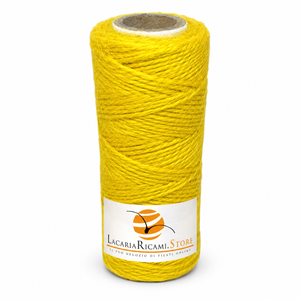 ROCCHE Juta Naturale - LacariaRicami.Store - Colore: 04 - GIALLO - by LacariaRicami.Store