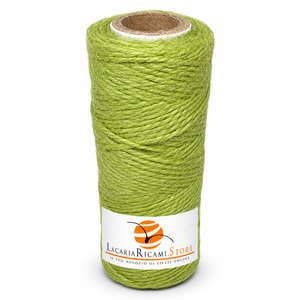 ROCCHE Juta Naturale - LacariaRicami.Store - Colore: 10 - VERDE - by LacariaRicami.Store