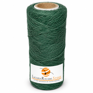 ROCCHE Juta Naturale - LacariaRicami.Store - Colore: 13 - VERDE SCURO - by LacariaRicami.Store
