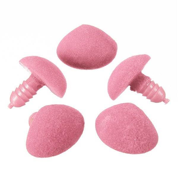 TRIANGOLO ROSA VELLUTO 9x11mm