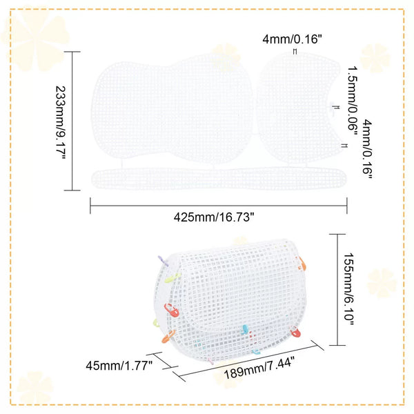 Rete Sagomata pochette 42,5x23,3 cm | Indispensabile