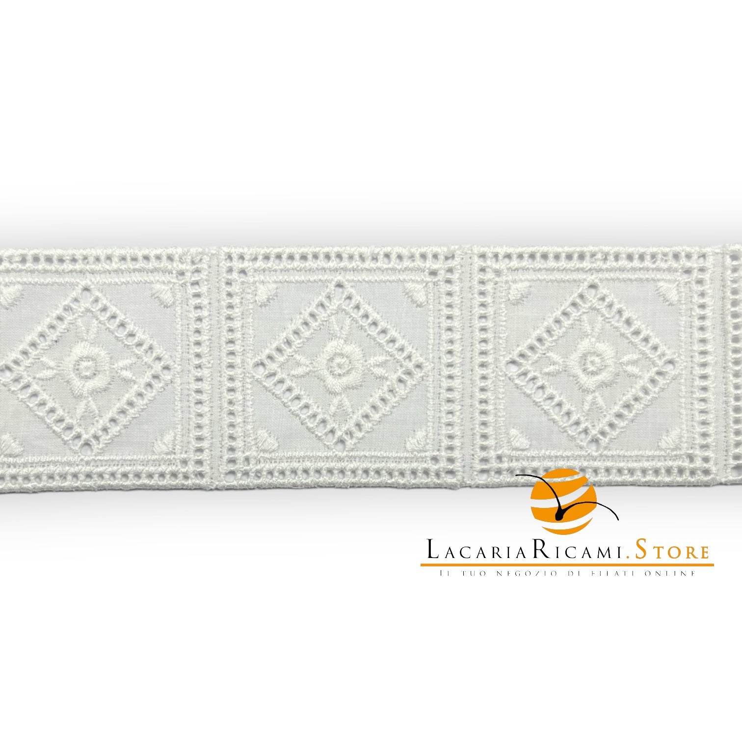 Pizzo Ricamo SANGALLO Tramezzo | Magnifico - - LacariaRicami.Store