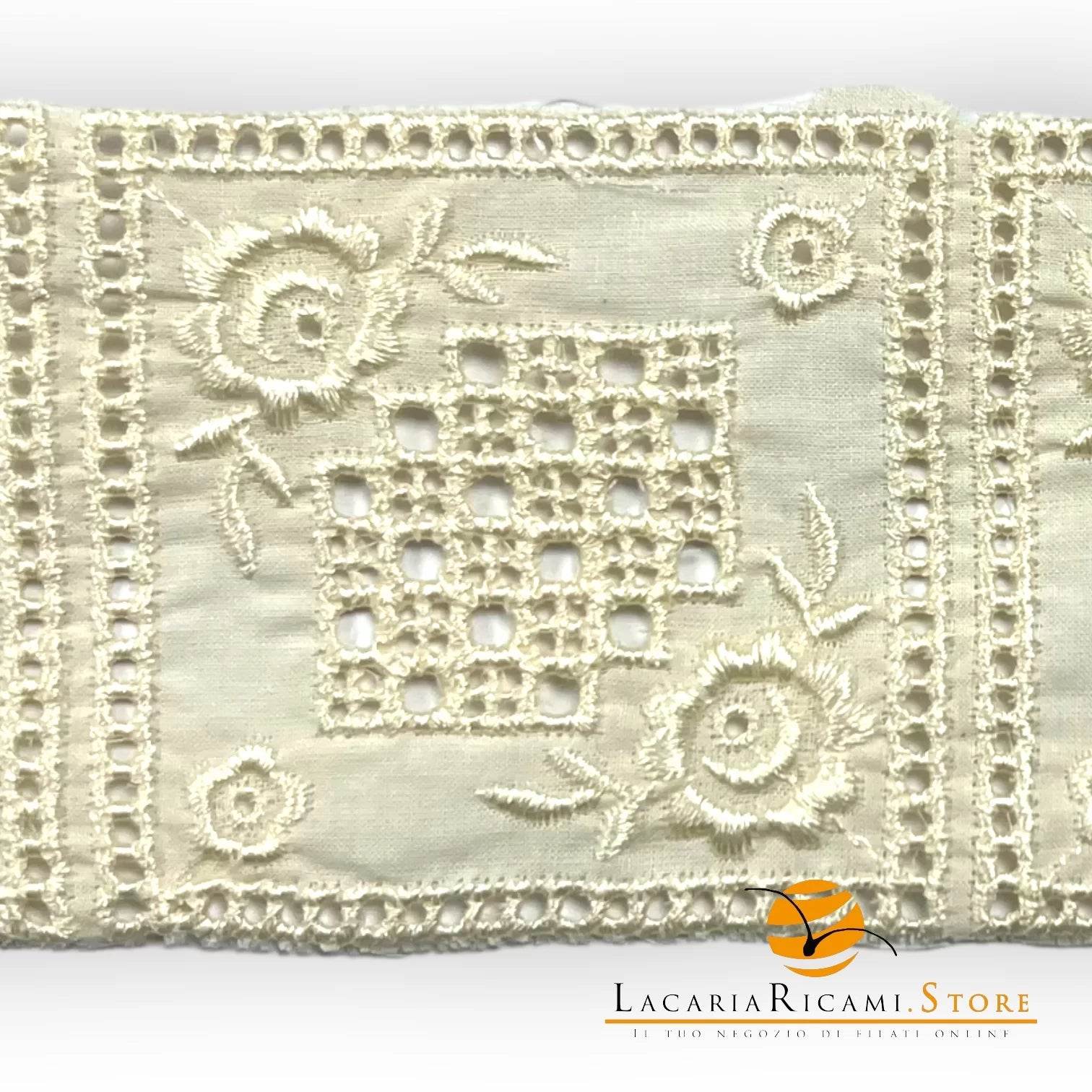 Pizzo Ricamo SANGALLO Tramezzo | Magnifico - - LacariaRicami.Store