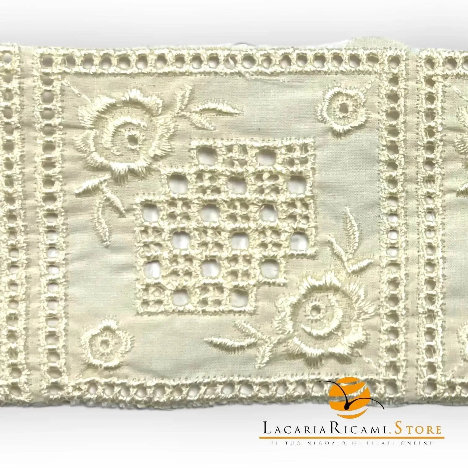 Pizzo Ricamo SANGALLO Tramezzo | Magnifico - - LacariaRicami.Store