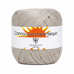 Viscosa CANNA DA ZUCCHERO SEQUIN - Miss Tricot Filati - Colore: 002 - CORDA - by LacariaRicami.Store