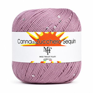 Viscosa CANNA DA ZUCCHERO SEQUIN - Miss Tricot Filati - Colore: 015 - ROSA ANTICO - by LacariaRicami.Store