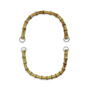 SET 2 Manici In Bamboo con Anelli 20x12Cm - - LacariaRicami.Store