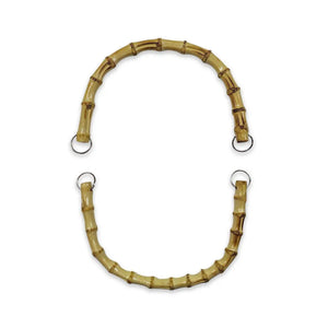 SET 2 Manici In Bamboo con Anelli 20x12Cm - - LacariaRicami.Store