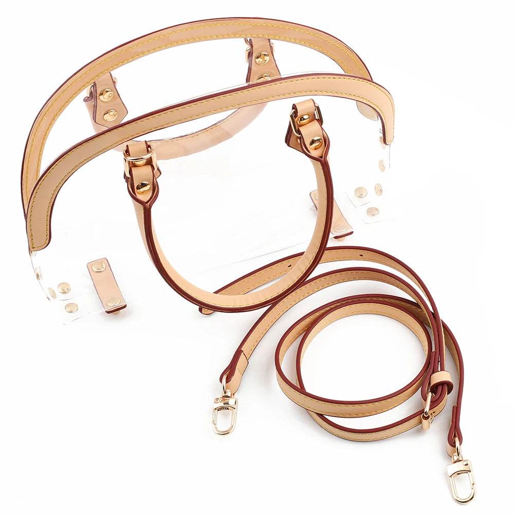 BORSA a tracolla trasparente in PVC impermeabile | Irresistibile - - LacariaRicami.Store