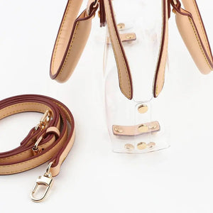 BORSA a tracolla trasparente in PVC impermeabile | Irresistibile - - LacariaRicami.Store