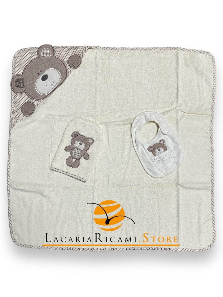 SET REGALO Nascita Natural 3 Pezzi - - LacariaRicami.Store