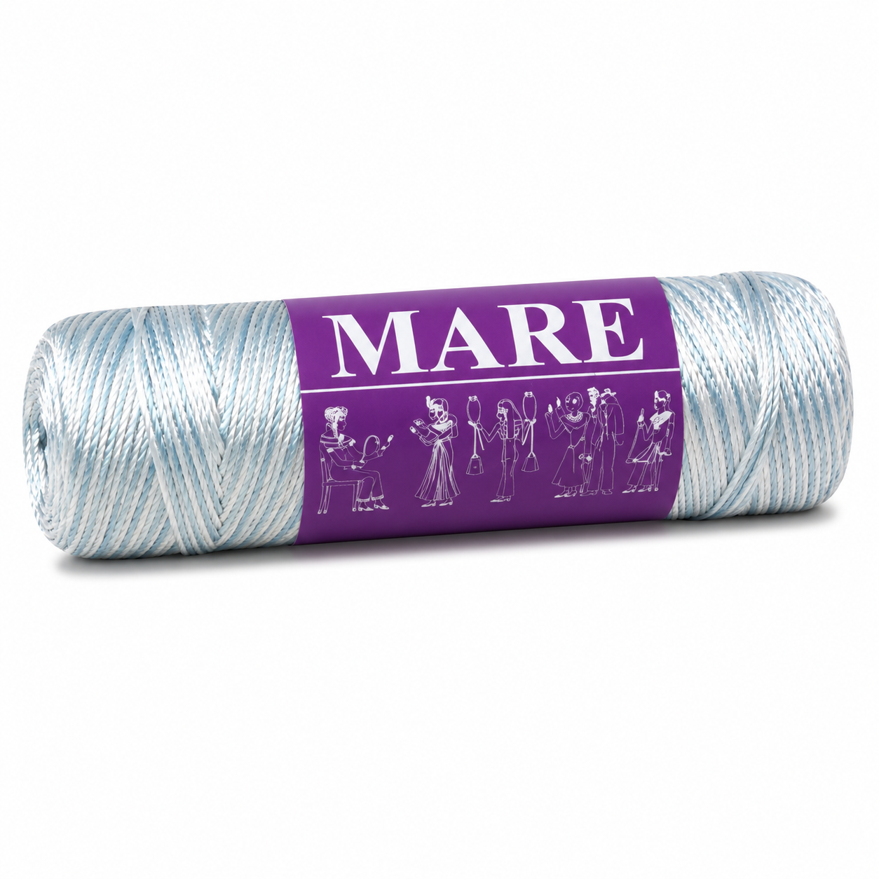 VISCOSA Seta Mare - ISPE - Colore: 007 - CELESTE PANNA SFUMATO - by LacariaRicami.Store