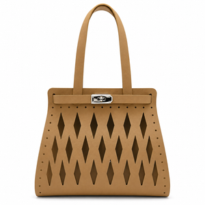 SET BORSA Rombi - MAS Srl - Colore: BEIGE - by LacariaRicami.Store