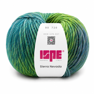 Lana SIERRA NEVADA - ISPE - Colore: 90 - VERDE SMERALDO MIX SFUMATO - by LacariaRicami.Store