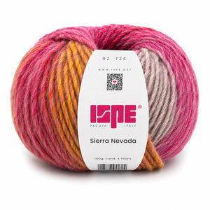 Lana SIERRA NEVADA - ISPE - Colore: 92 - ARANCIO FUCSIA GRIGIO MIX SFUMATO - by LacariaRicami.Store