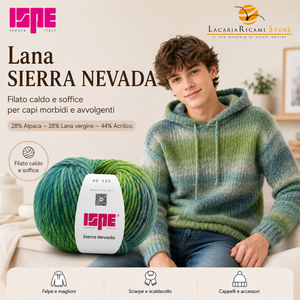 Lana SIERRA NEVADA - ISPE - Colore: - by LacariaRicami.Store