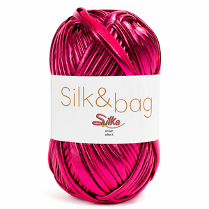 Fettuccia SILK&BAG - Silke - Colore: 0024M - FUCSIA - by LacariaRicami.Store
