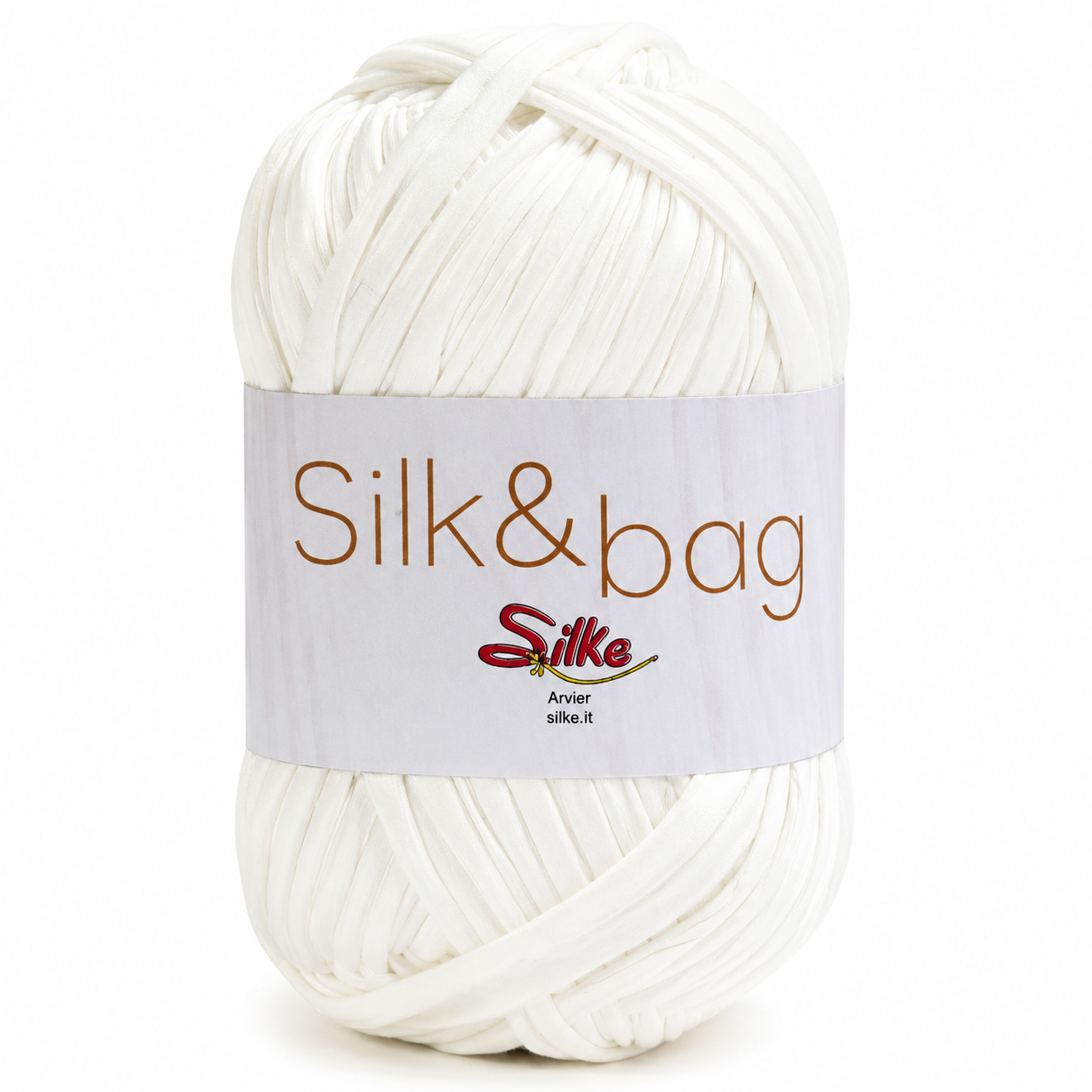 Fettuccia SILK&BAG - Silke - Colore: 0026M - BIANCO - by LacariaRicami.Store