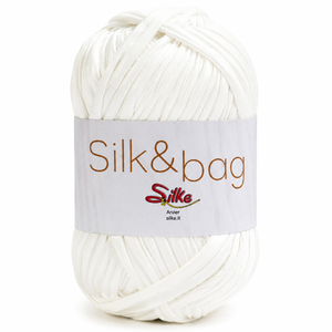Fettuccia SILK&BAG - Silke - Colore: 0026M - BIANCO - by LacariaRicami.Store
