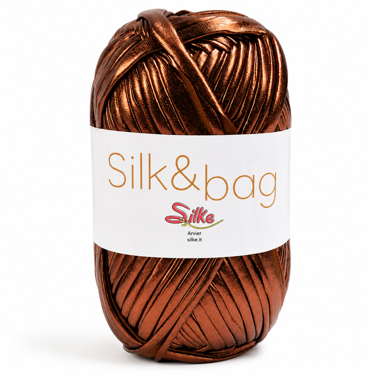 Fettuccia SILK&BAG - Silke - Colore: 0031M - RAME - by LacariaRicami.Store