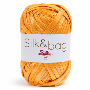 Fettuccia SILK&BAG MADREPERLA - Silke - Colore: 0006 - ZUCCA MADREPERLA - by LacariaRicami.Store