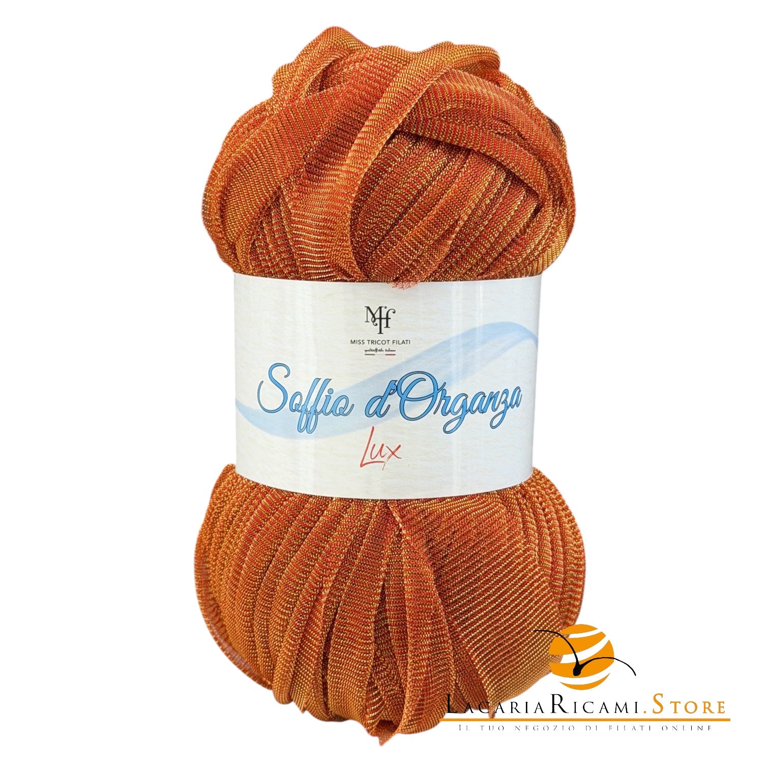 Microfibra Soffio D'Organza Lux - Miss Tricot Filati - Colore: 09 - ARANCIO LUX MIX COLOR - by LacariaRicami.Store
