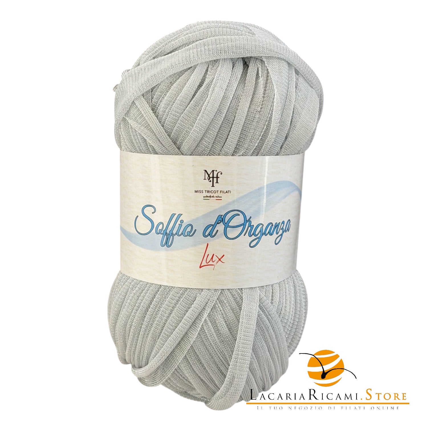 Microfibra Soffio D'Organza Lux - Miss Tricot Filati - Colore: 11 - GRIGIO CHIARO LUX BIANCO - by LacariaRicami.Store
