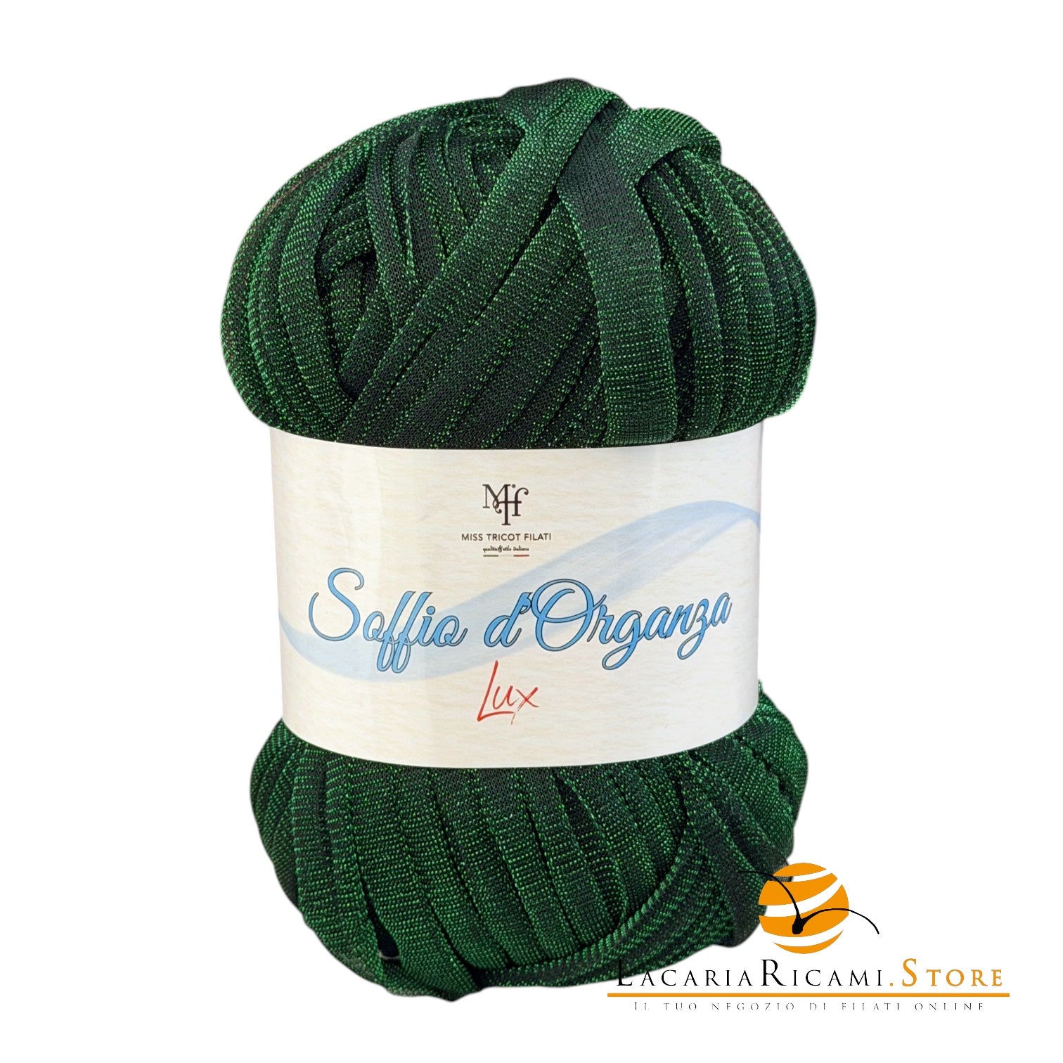 Microfibra Soffio D'Organza Lux - Miss Tricot Filati - Colore: 43 - VERDONE LUX VERDE - by LacariaRicami.Store