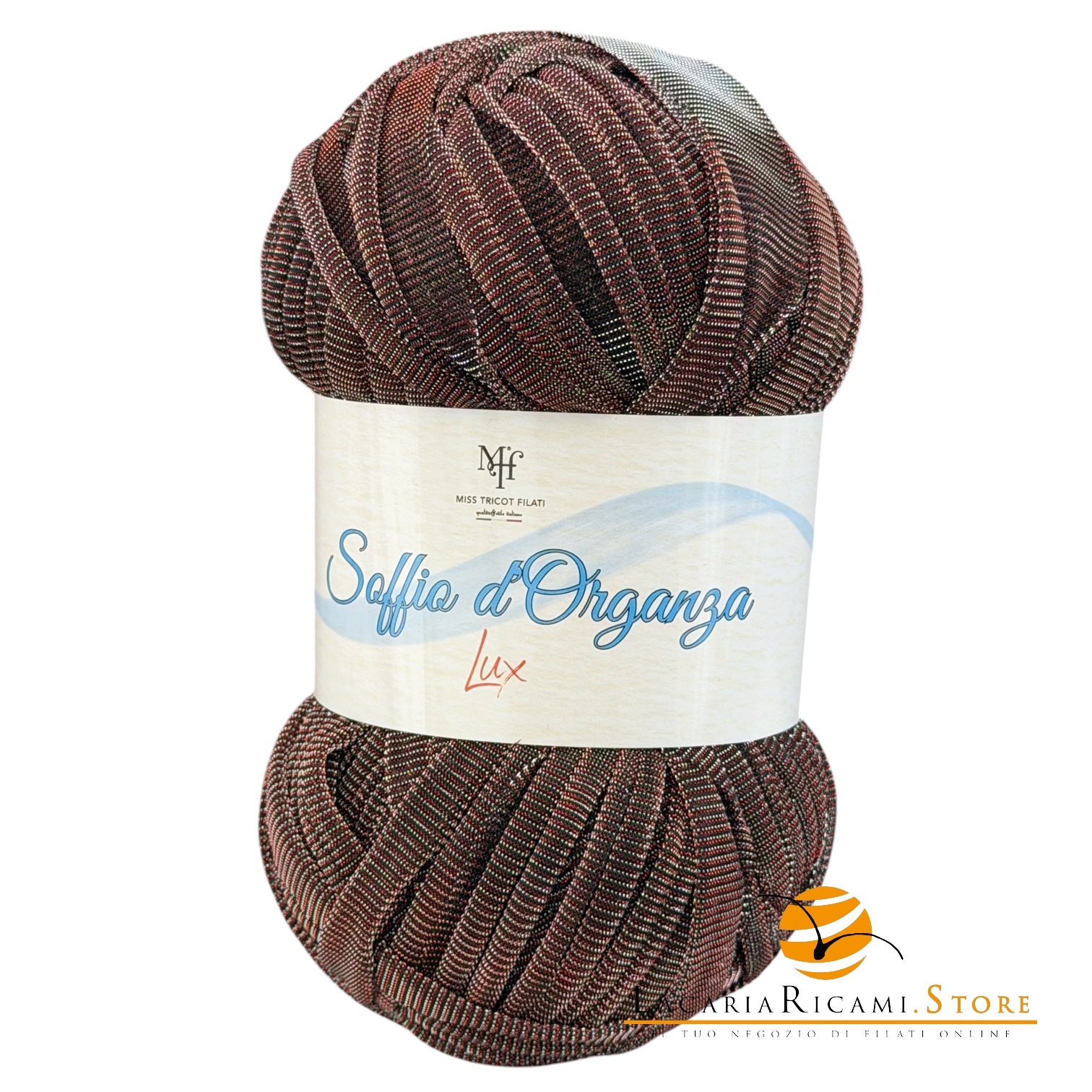 Microfibra Soffio D'Organza Lux - Miss Tricot Filati - Colore: 47 - MATTONE LUX ARGENTO - by LacariaRicami.Store