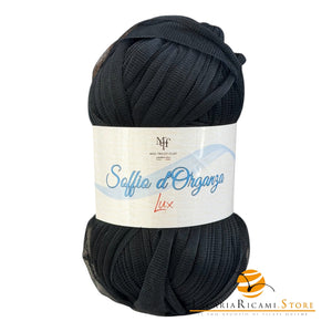 Microfibra Soffio D'Organza Lux - Miss Tricot Filati - Colore: 51 - NERO LUX BLU - by LacariaRicami.Store