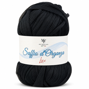 Microfibra Soffio D'Organza Lux - Miss Tricot Filati - Colore: 51 - NERO LUX BLU - by LacariaRicami.Store