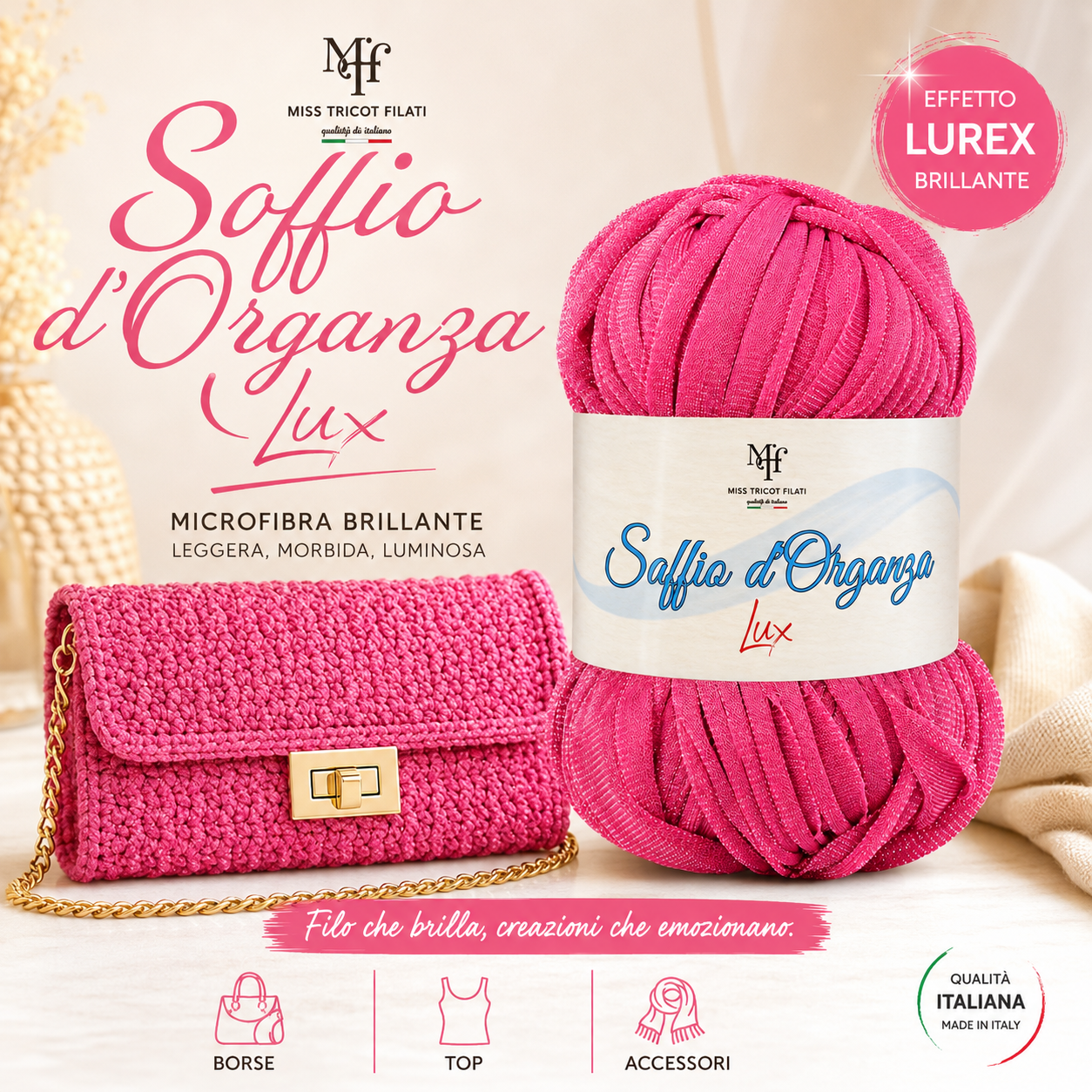 Microfibra Soffio D'Organza Lux - Miss Tricot Filati - Colore: - by LacariaRicami.Store
