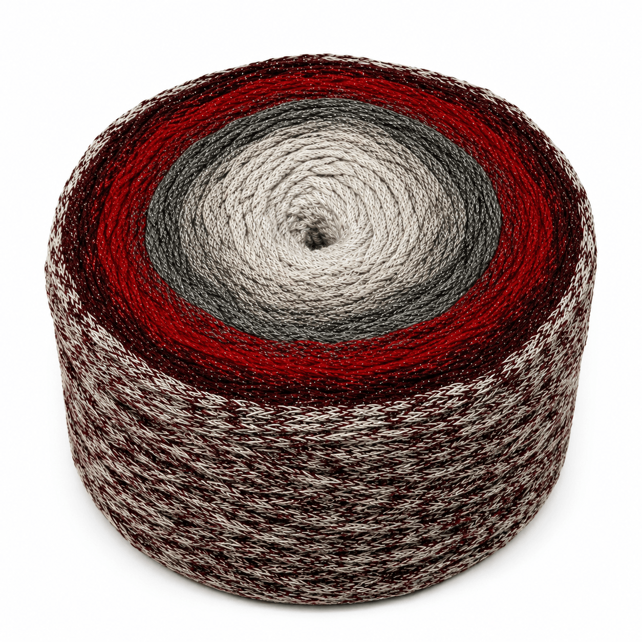 Cordino Soft Cake Lurex - Colore: 91 - RUBINO - by LacariaRicami.Store