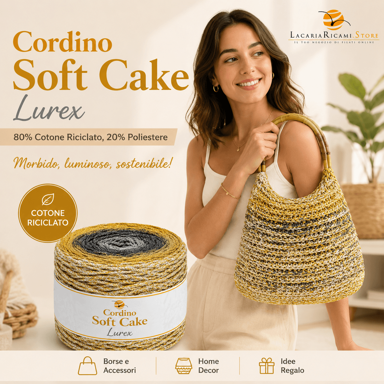 Cordino Soft Cake Lurex