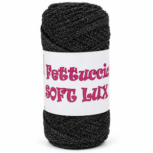 Fettuccia SOFT LUX – MAS Srl - Colore: 815 - NERO ARGENTO - by LacariaRicami.Store