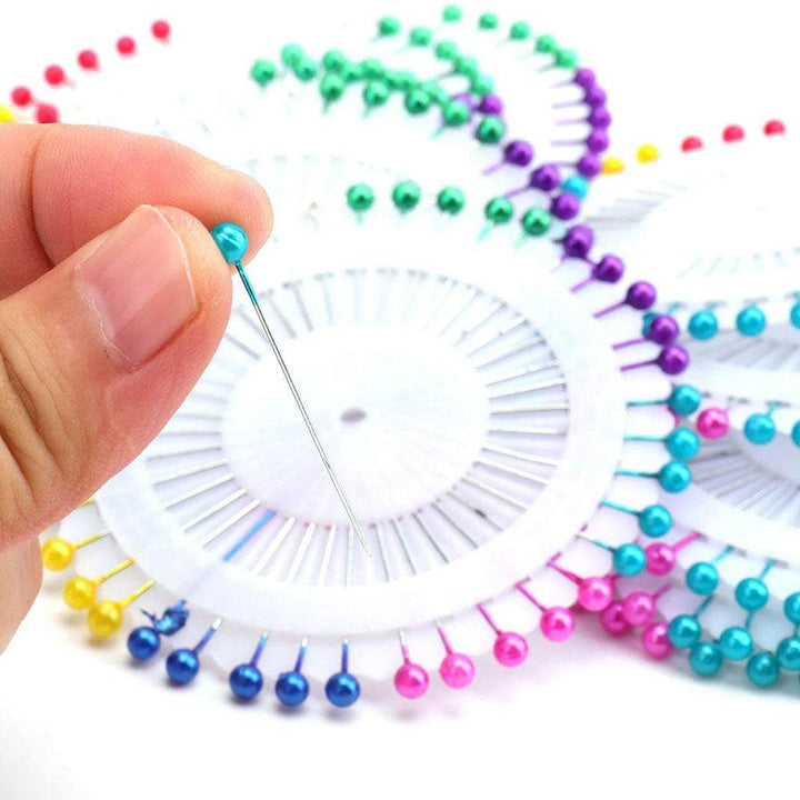 ROSETTA 40 Spilli Testa PERLATA - - LacariaRicami.Store