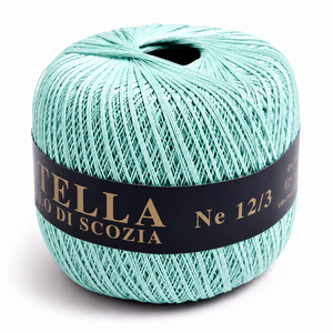 Cotone Filo di Scozia STELLA 12/3 (Tit.: 8)- GPTEX - Colore: 57 - VERDE ACQUA - by LacariaRicami.Store