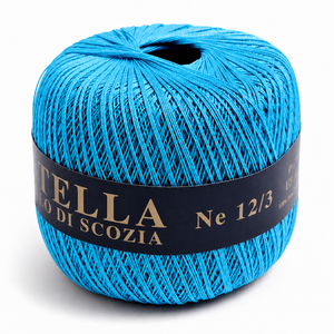 Cotone Filo di Scozia STELLA 12/3 (Tit.: 8)- GPTEX - Colore: 610 - TURCHESE - by LacariaRicami.Store
