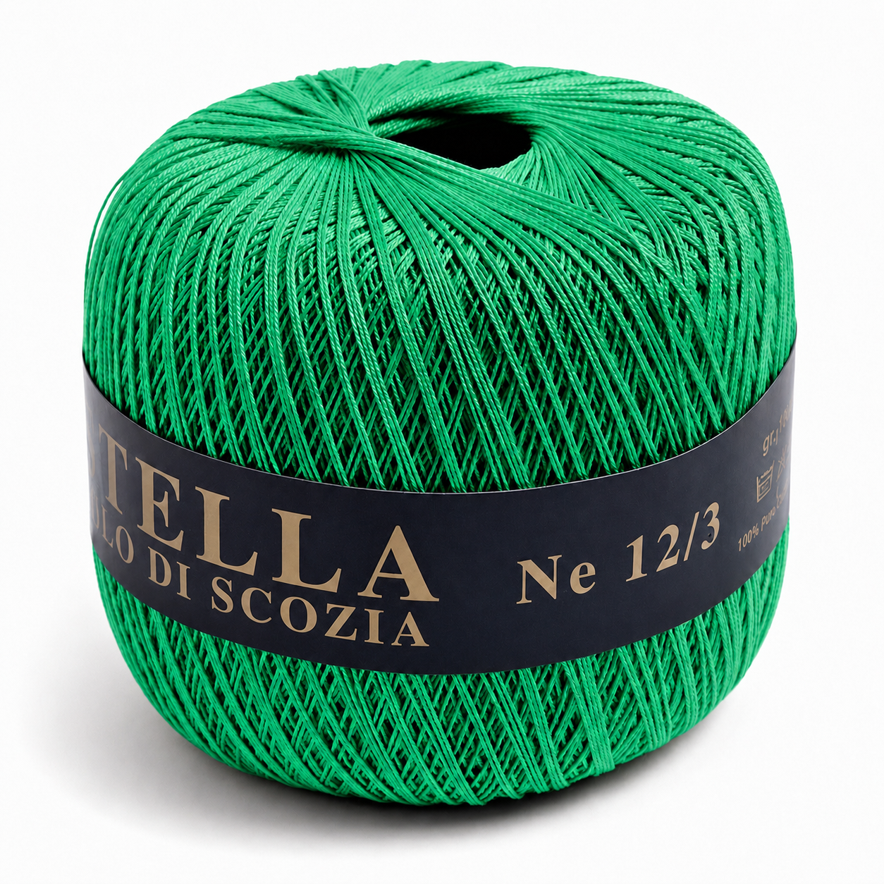 Cotone Filo di Scozia STELLA 12/3 (Tit.: 8)- GPTEX - Colore: 623 - VERDE - by LacariaRicami.Store