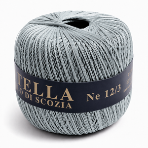 Cotone Filo di Scozia STELLA 12/3 (Tit.: 8)- GPTEX - Colore: 630 - GRIGIO - by LacariaRicami.Store