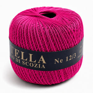 Cotone Filo di Scozia STELLA 12/3 (Tit.: 8)- GPTEX - Colore: 650 - FUCSIA - by LacariaRicami.Store