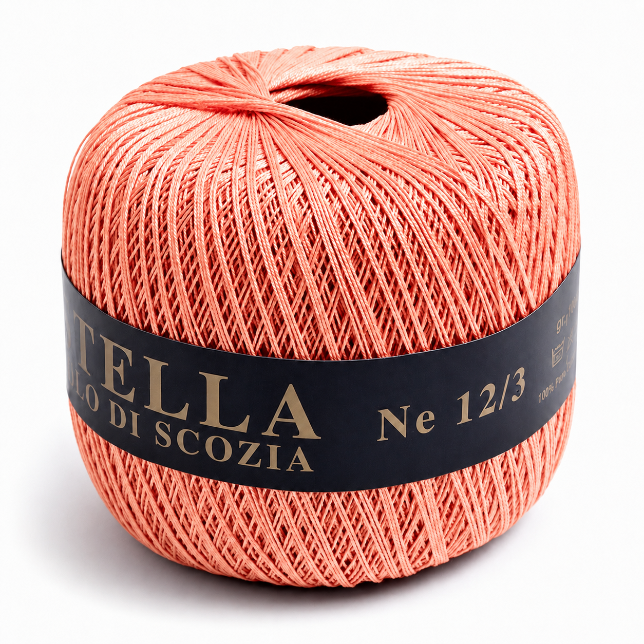 Cotone Filo di Scozia STELLA 12/3 (Tit.: 8)- GPTEX - Colore: 81 - SALMONE - by LacariaRicami.Store