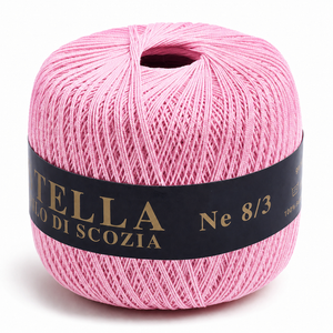 Cotone Filo di Scozia STELLA 8/3 (Tit.: 5) - GPTEX - Colore: 07 - ROSA - by LacariaRicami.Store