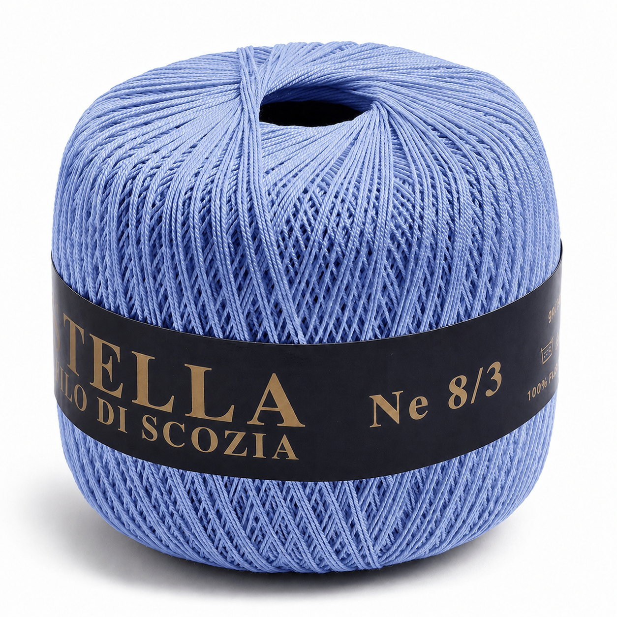 Cotone Filo di Scozia STELLA 8/3 (Tit.: 5) - GPTEX - Colore: 09 - CELESTE - by LacariaRicami.Store