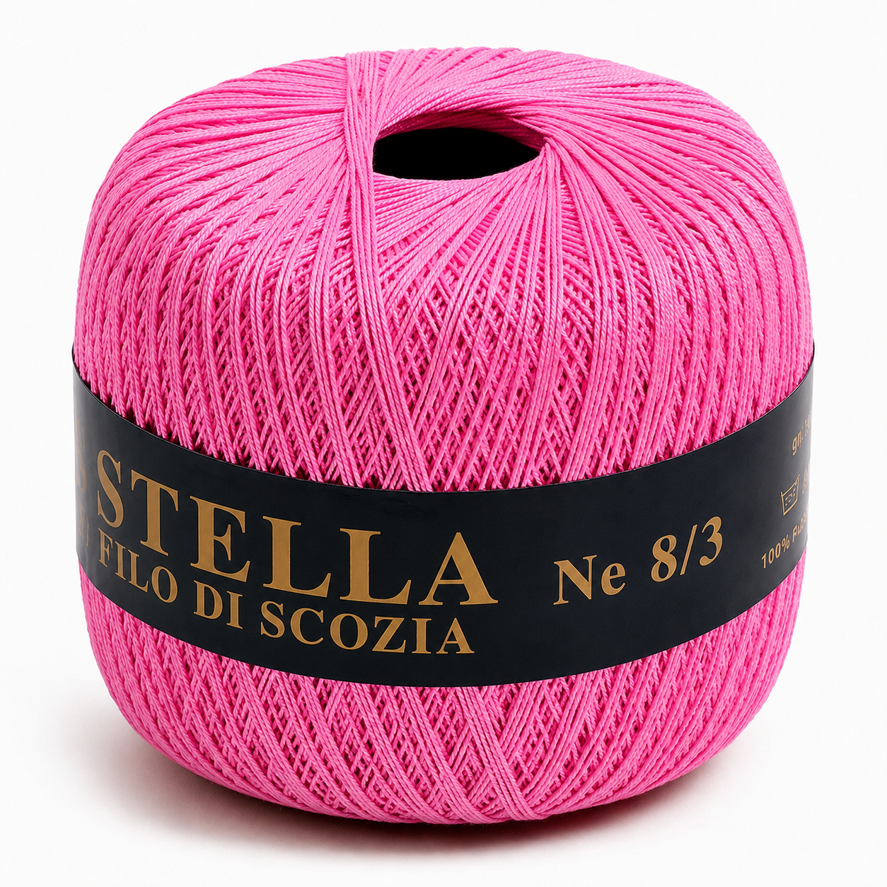 Cotone Filo di Scozia STELLA 8/3 (Tit.: 5) - GPTEX - Colore: 28 - ROSA - by LacariaRicami.Store
