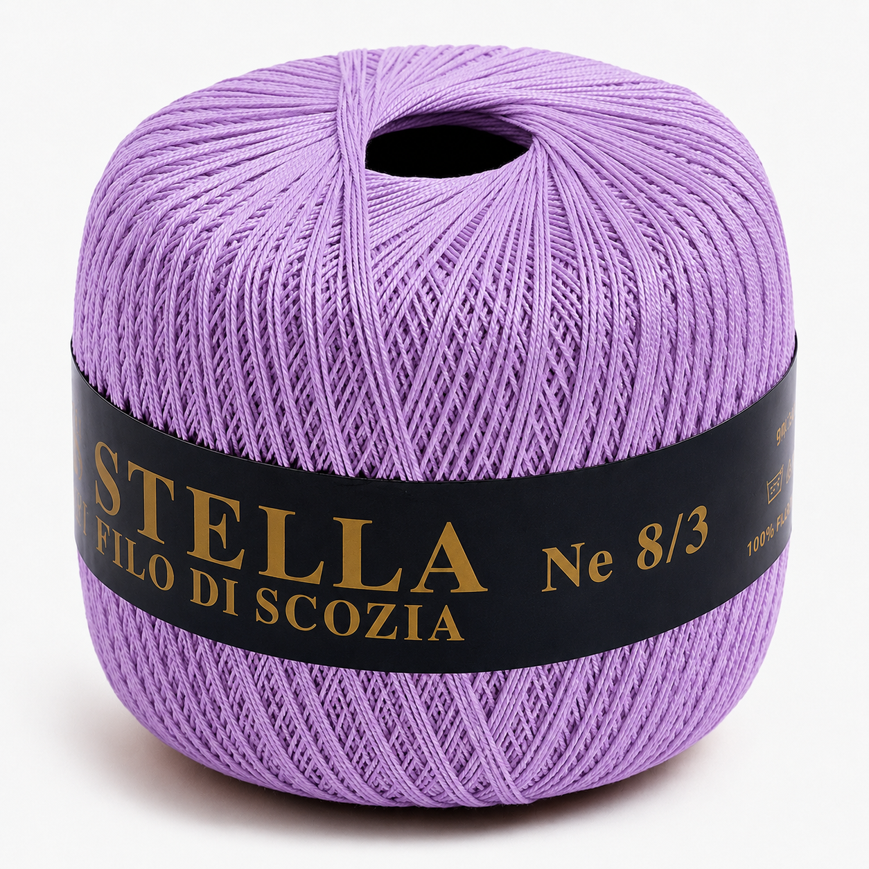 Cotone Filo di Scozia STELLA 8/3 (Tit.: 5) - GPTEX - Colore: 45 - GLICINE - by LacariaRicami.Store