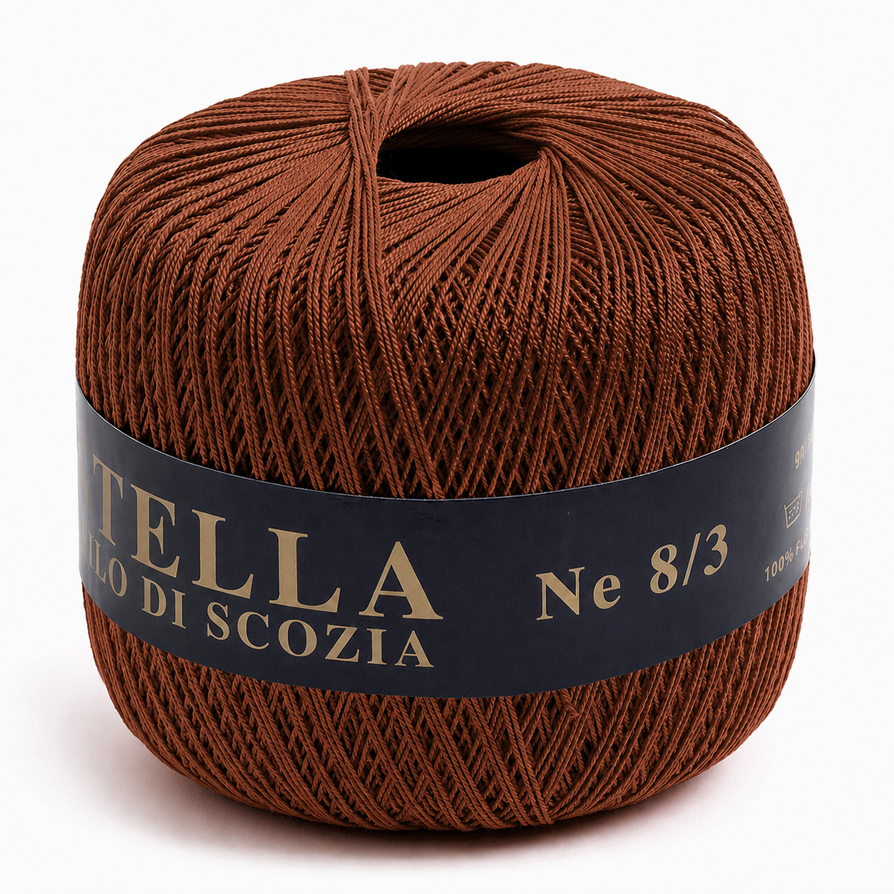 Cotone Filo di Scozia STELLA 8/3 (Tit.: 5) - GPTEX - Colore: 56 - MARRONE - by LacariaRicami.Store