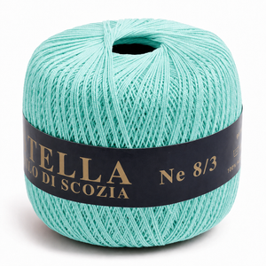 Cotone Filo di Scozia STELLA 8/3 (Tit.: 5) - GPTEX - Colore: 57 - VERDE ACQUA - by LacariaRicami.Store