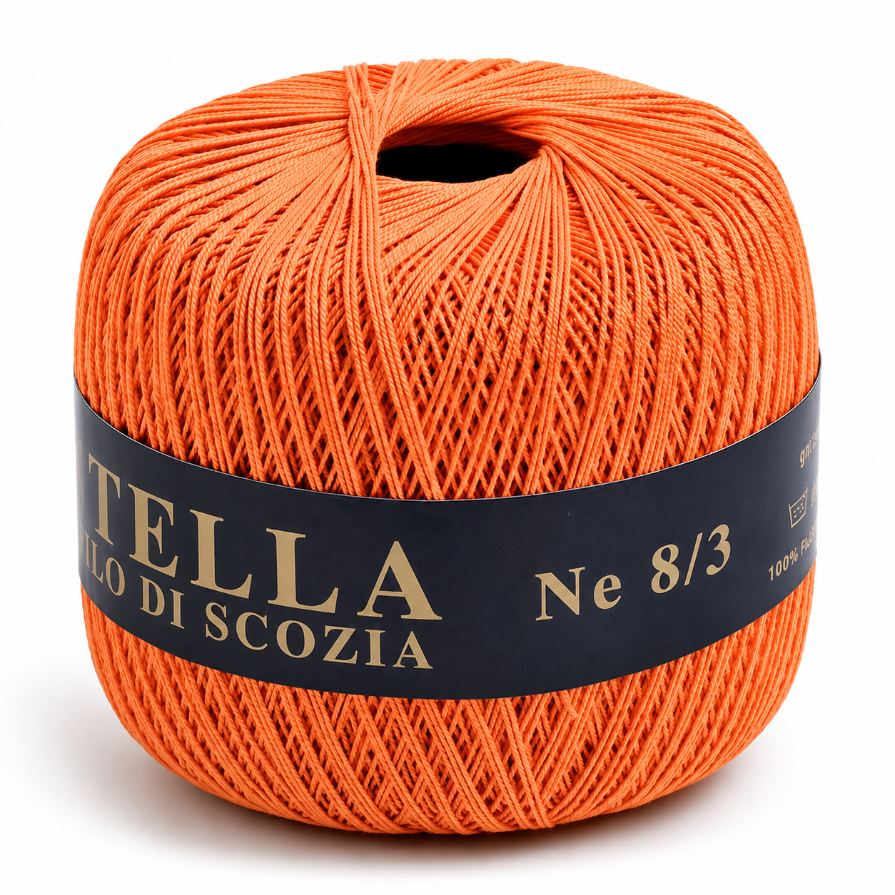 Cotone Filo di Scozia STELLA 8/3 (Tit.: 5) - GPTEX - Colore: 603 - ALBICOCCA - by LacariaRicami.Store